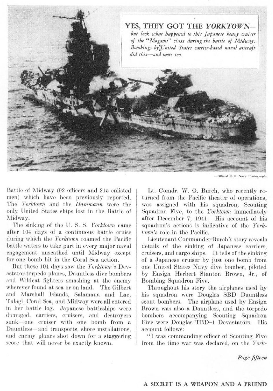104-Day Continuous Cruise — All Hands October 1942, p. 15