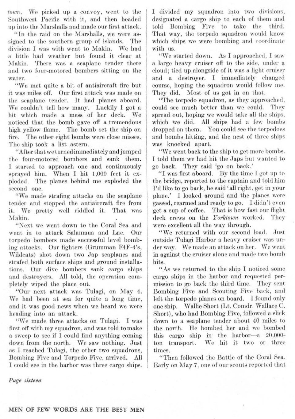104-Day Continuous Cruise — All Hands October 1942, p. 16