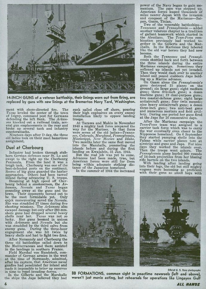 13 Rugged Old Ladies — All Hands July 1945, p. 6