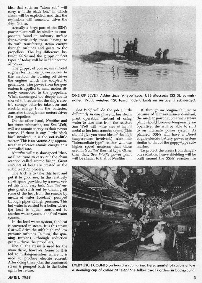 Atomic Age Goes Beneath the Surface article — p. 3