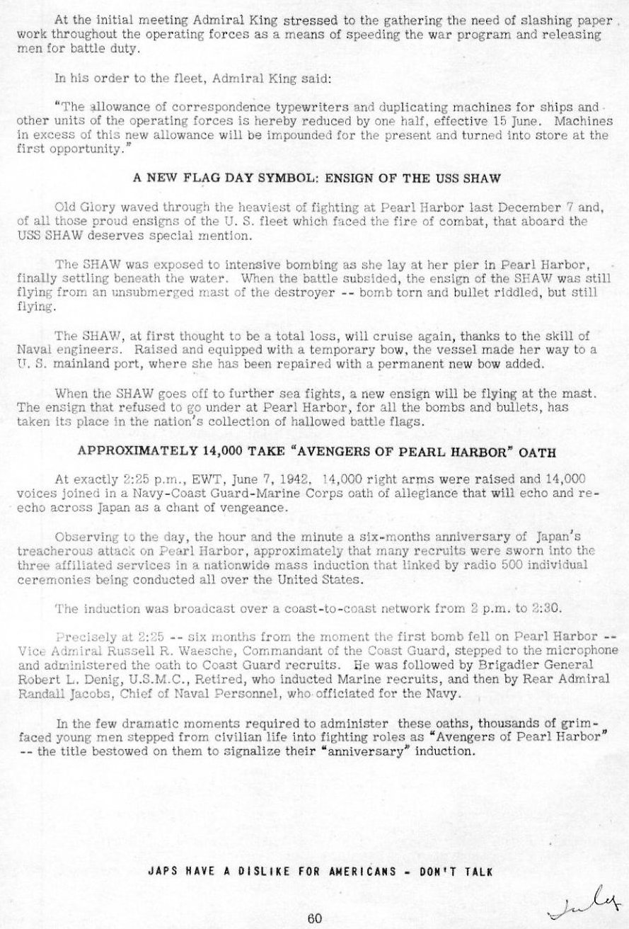 Avengers of Pearl Harbor — All Hands June 1942, p. 60