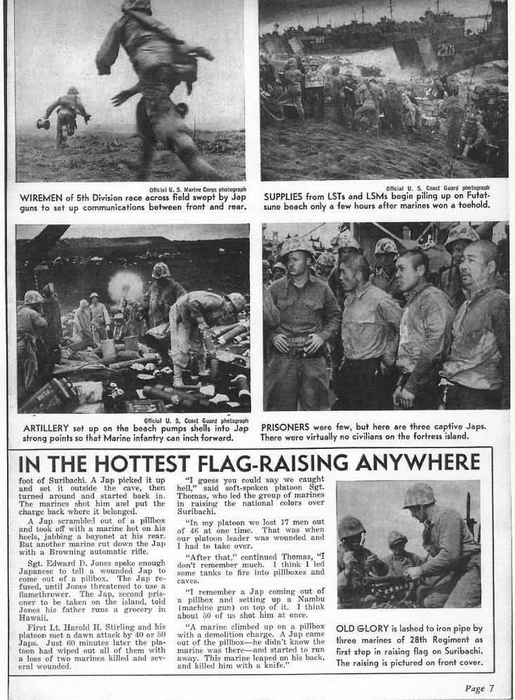 Battle for Iwo — All Hands April 1945, p. 7