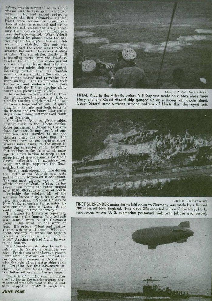 Battle of the Atlantic — All Hands June 1945, p. 11