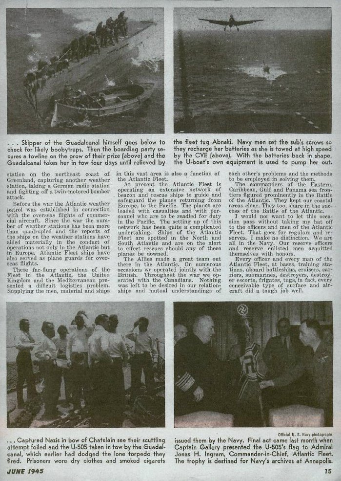 Battle of the Atlantic — All Hands June 1945, p. 15