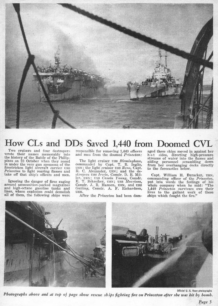 1440 Saved from Princeton — All Hands 1945, p. 5