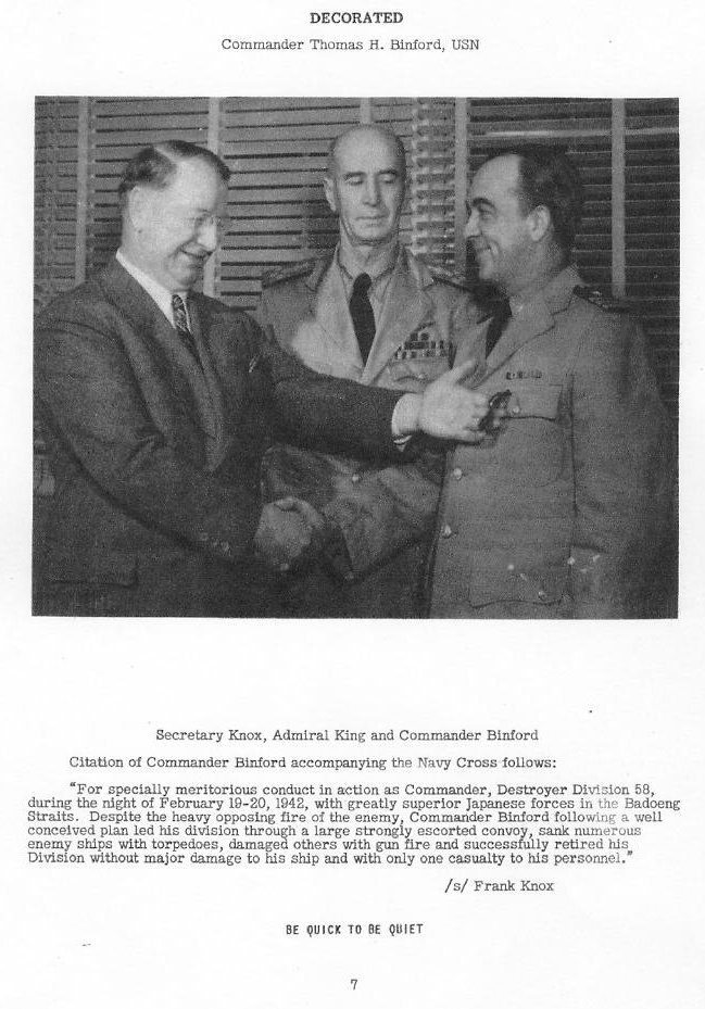 Commander Decorated — All Hands August 1942