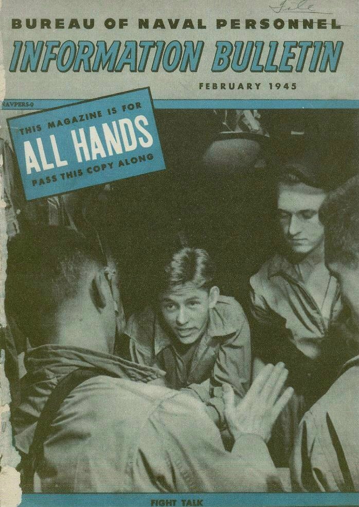 February 1945 All Hands Bulletin p.1