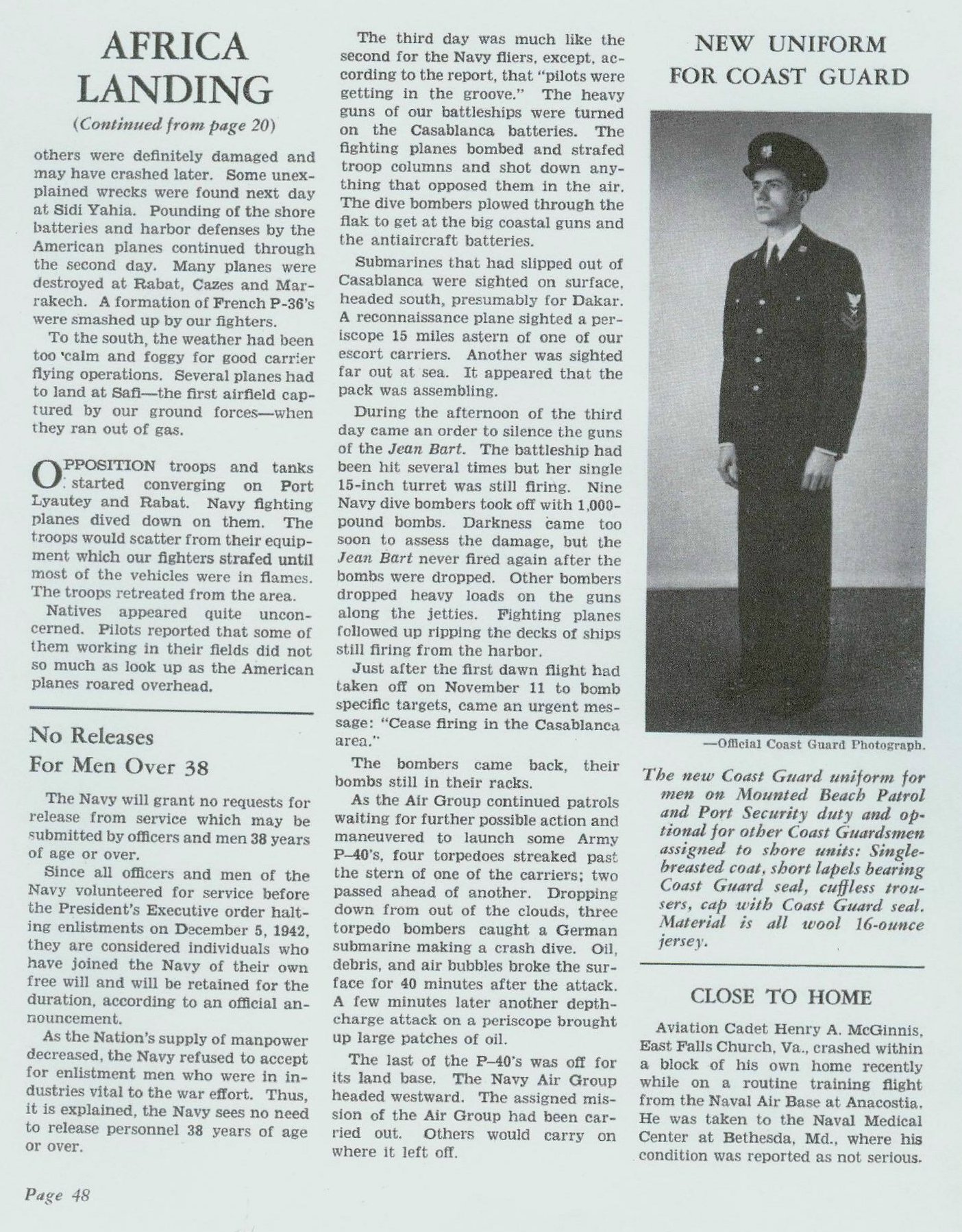 How the African Landing Was Effected — All Hands February 1943, p. 48