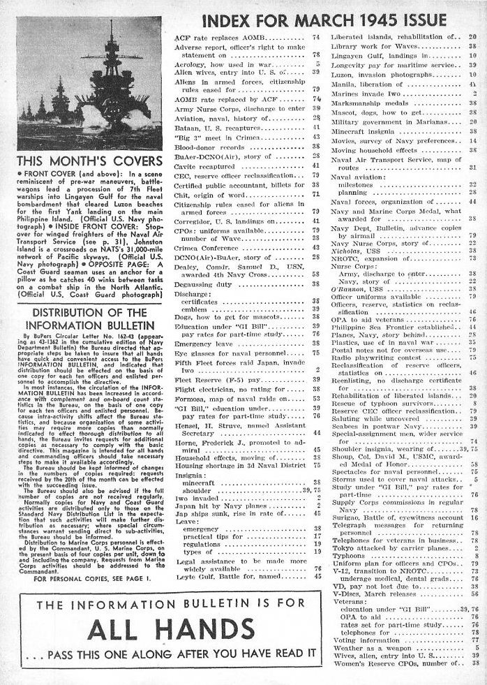 Luzon Express — All Hands March 1945 p.2
