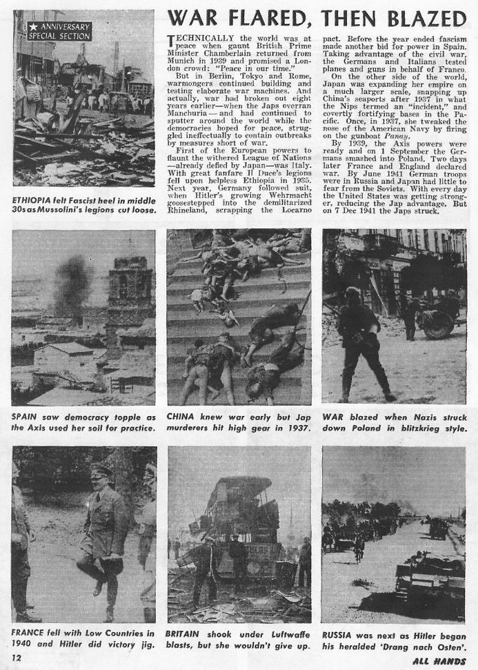 The Navy and WWII, All Hands December 1945 p.12