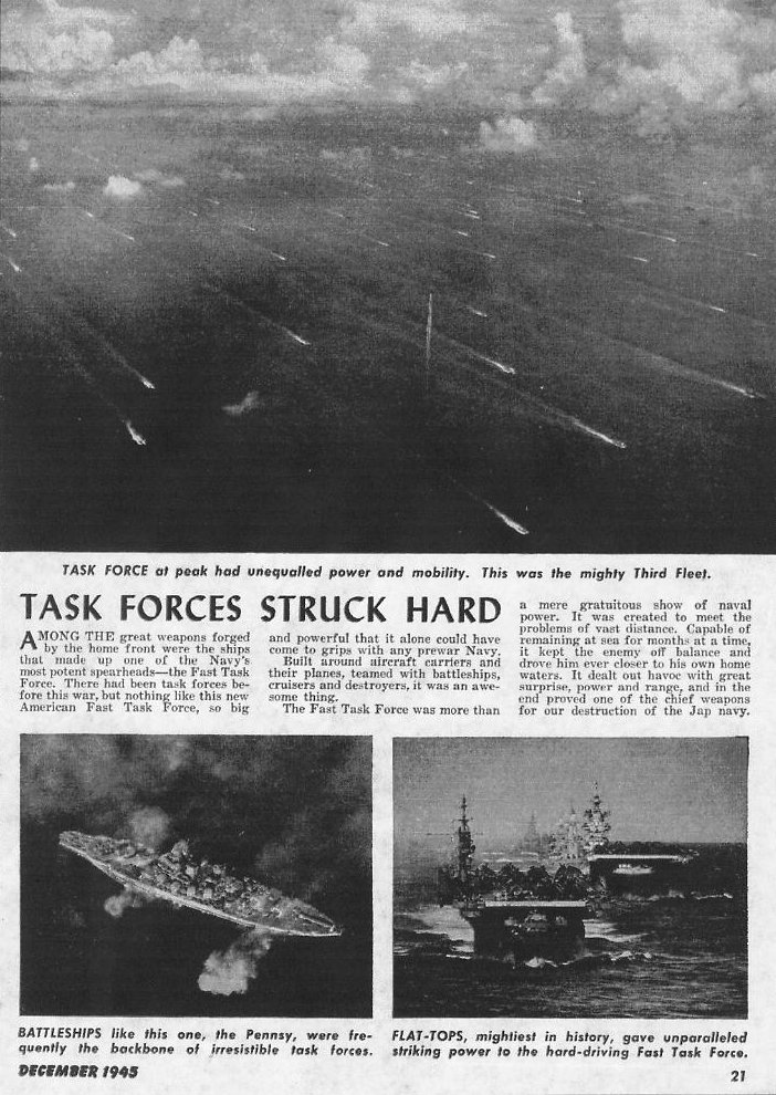 The Navy and WWII, All Hands December 1945 p.21