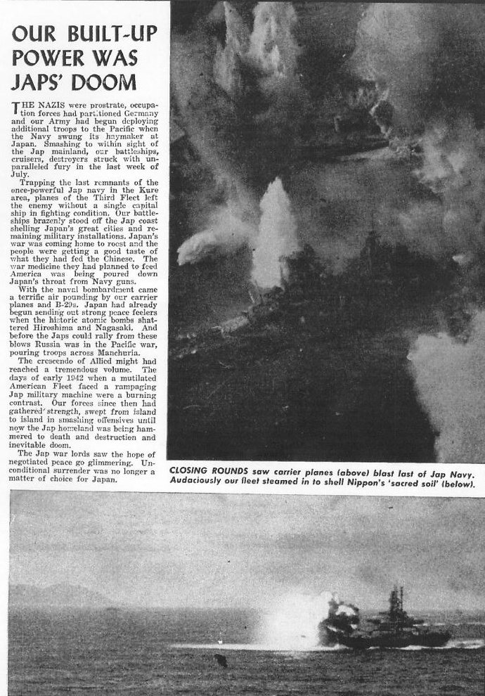 The Navy and WWII, All Hands December 1945 p.24