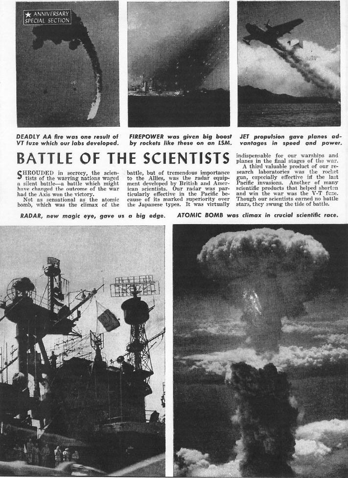 The Navy and WWII, All Hands December 1945 p.25