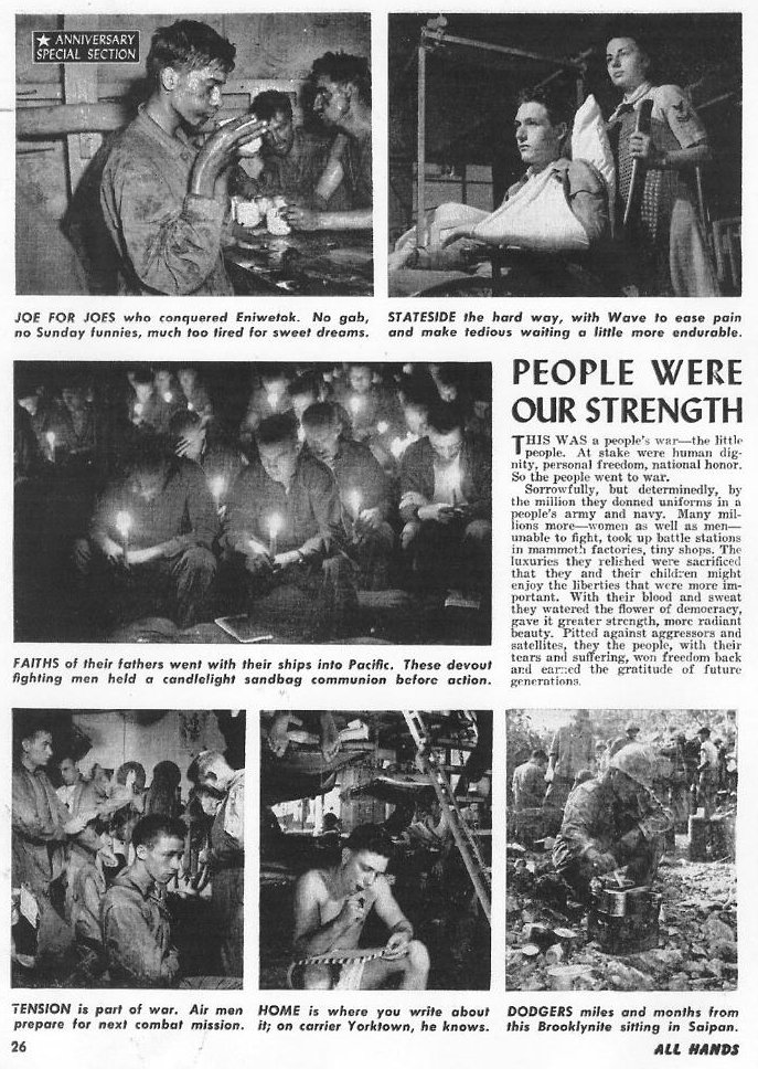 The Navy and WWII, All Hands December 1945 p.26