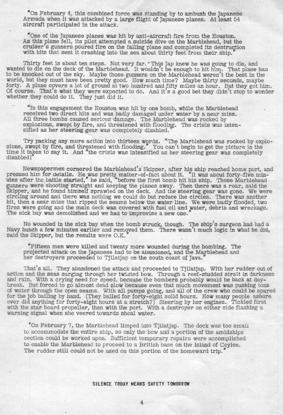 The Saga of the Marblehead — All Hands June 1942, p. 4