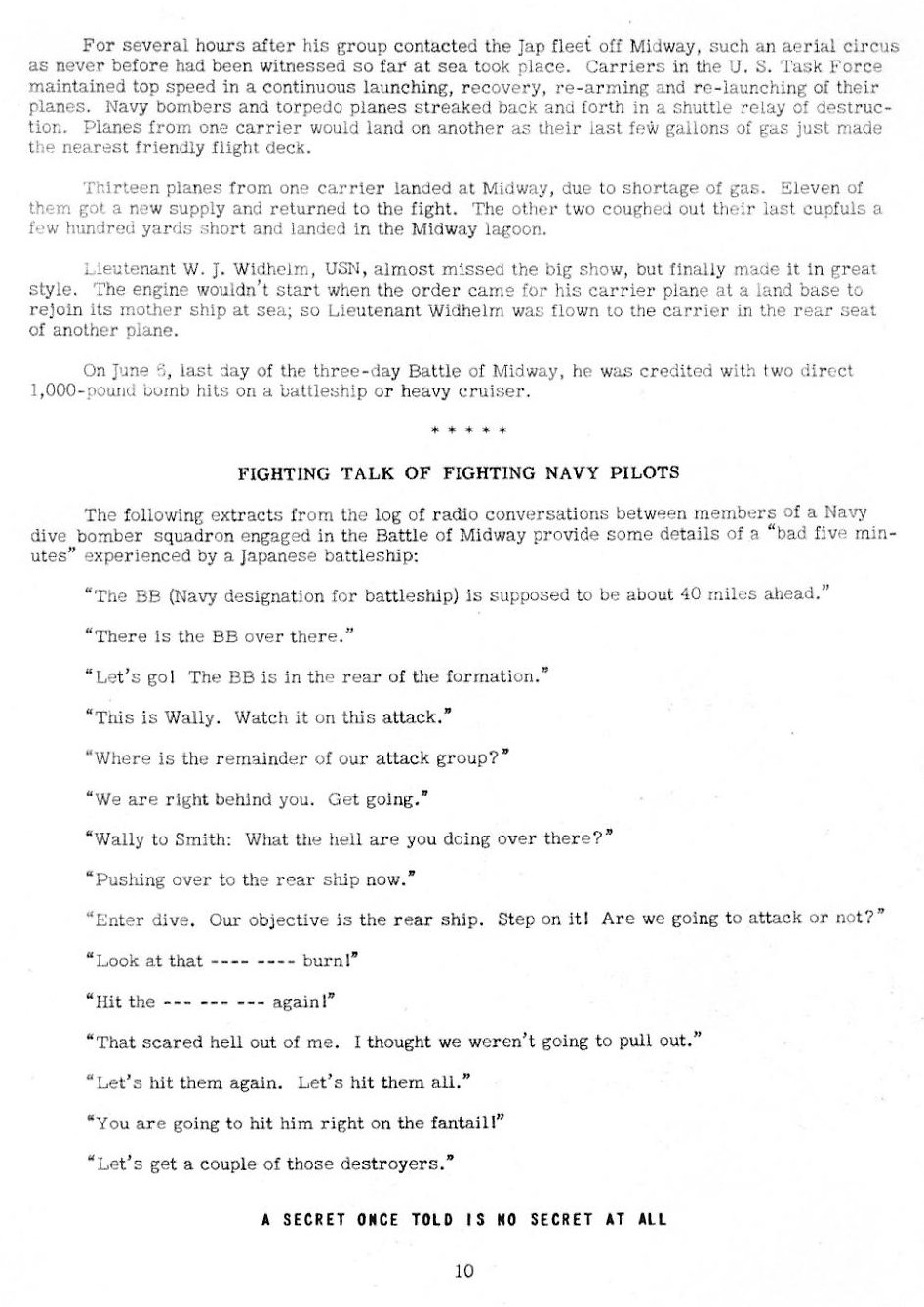 The Battle of Midway — All Hands August 1942, p. 10