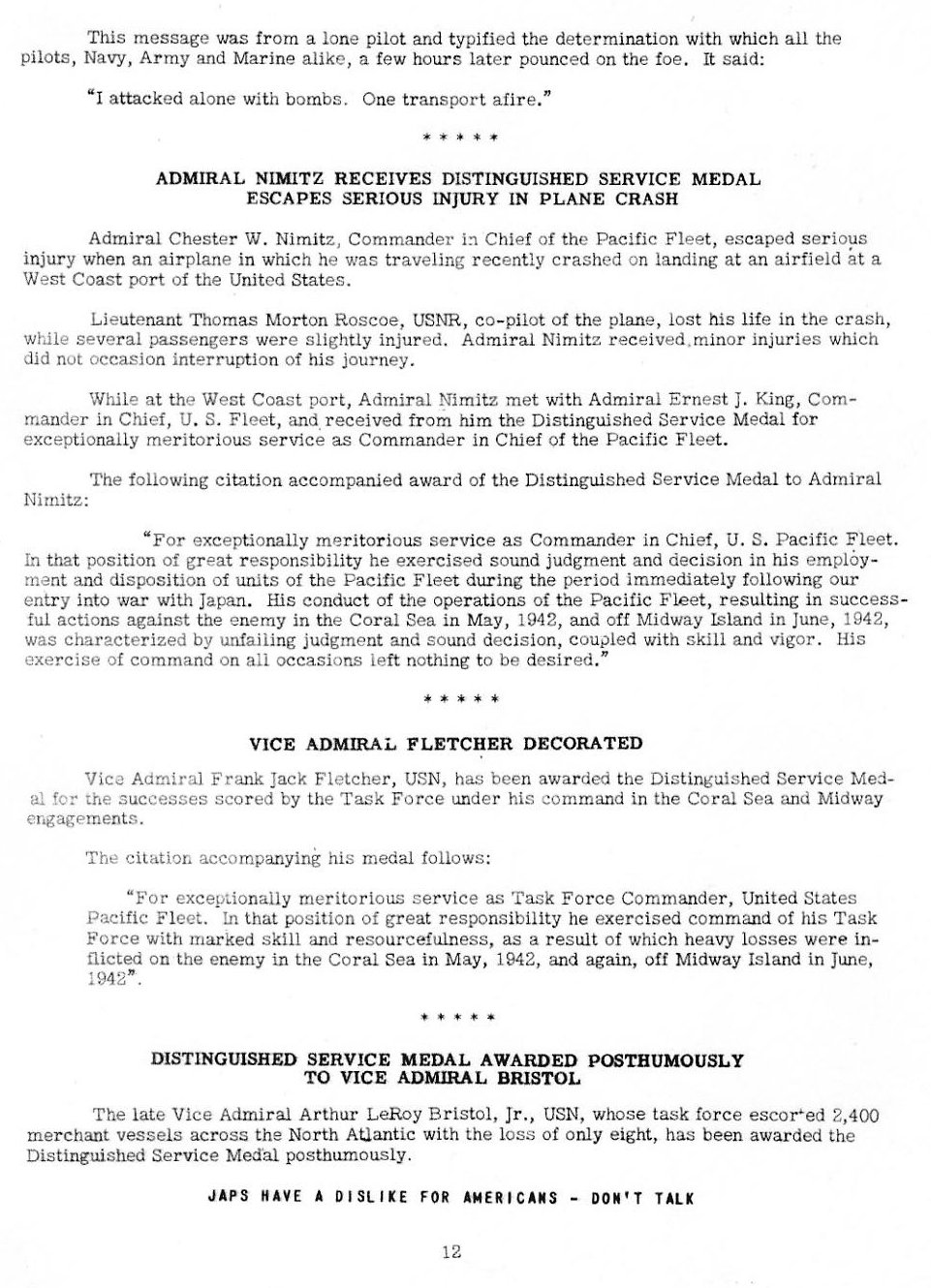 The Battle of Midway — All Hands August 1942, p. 12