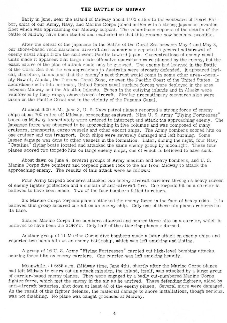 The Battle of Midway — All Hands August 1942, p. 4