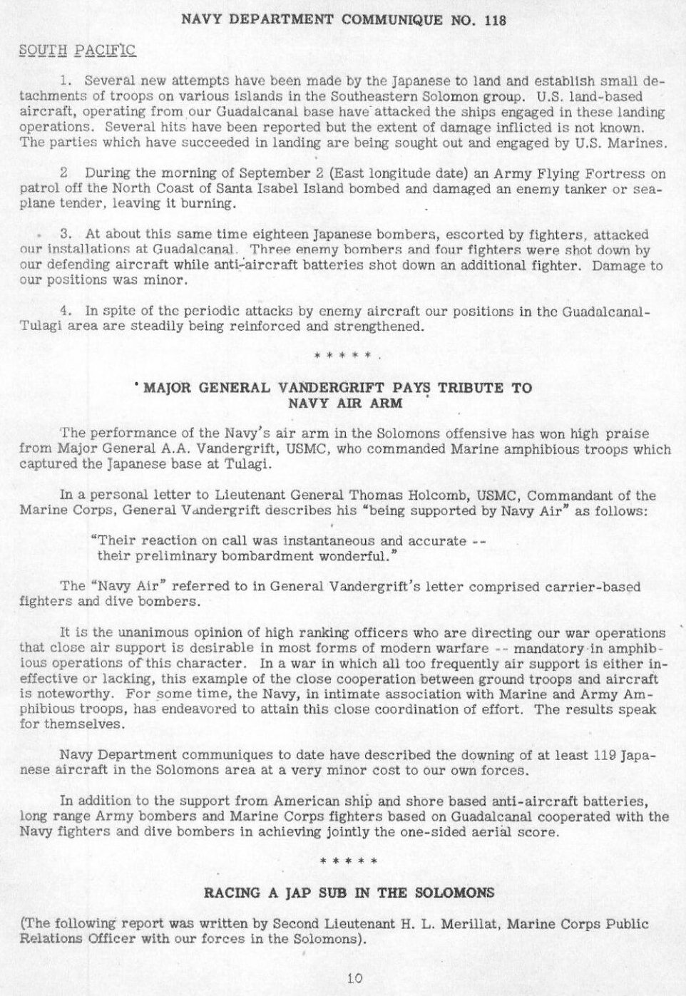 The Battle of the Solomon Islands — All Hands September 1942, p. 10