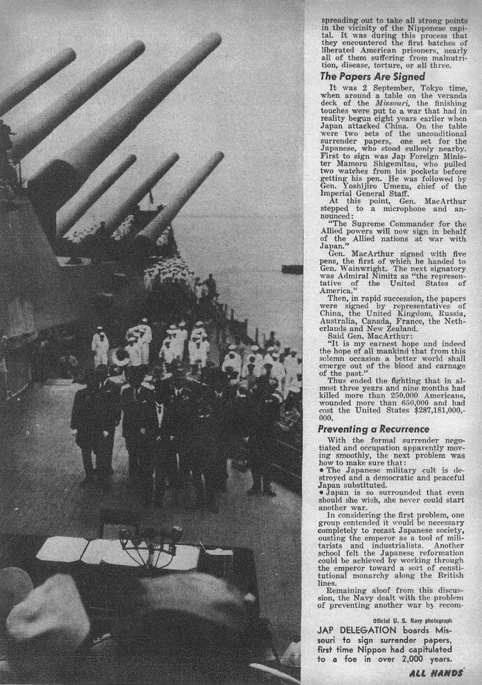 This Month's News — All Hands October 1945, p. 42
