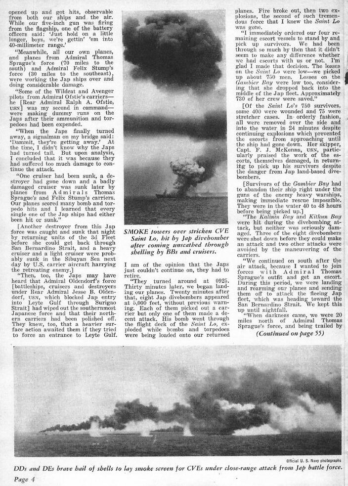 They Ran But Won, All Hands November 1945 p.4