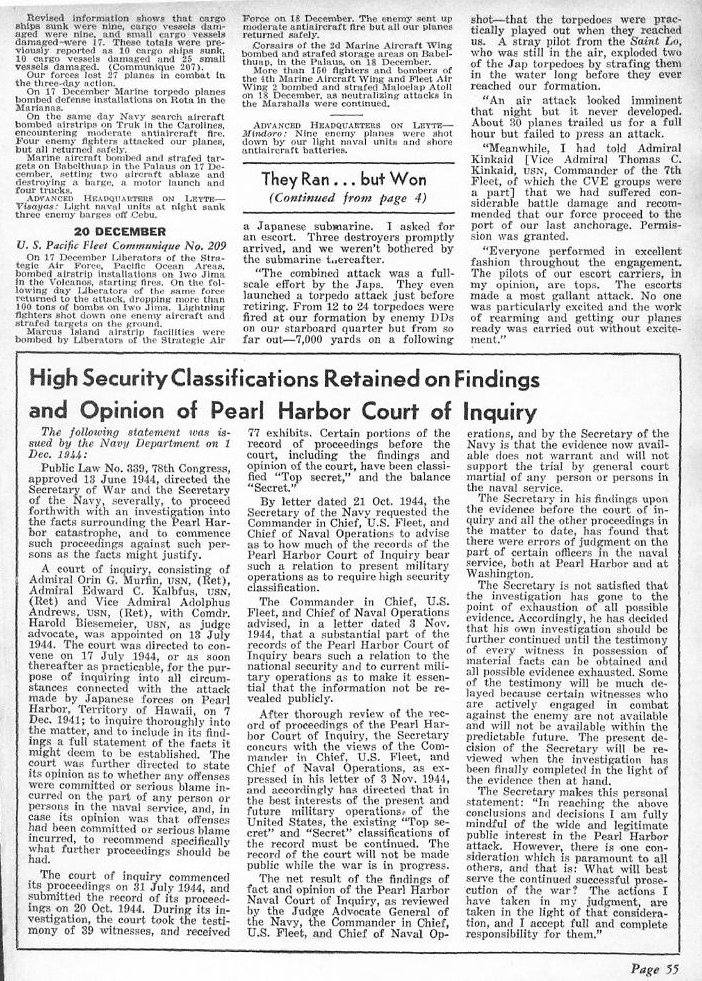 They Ran But Won, All Hands November 1945 p.55