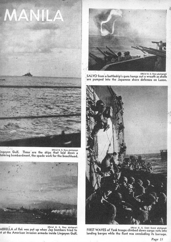 Beachheads to Manila — All Hands March 1945, p. 11
