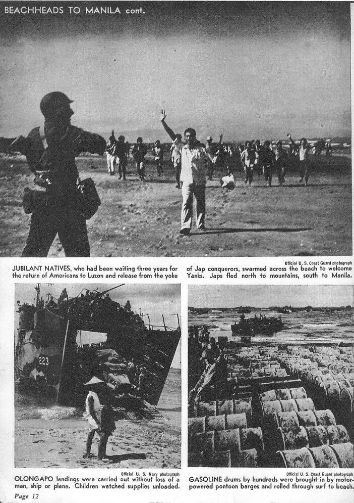 Beachheads to Manila — All Hands March 1945, p. 12