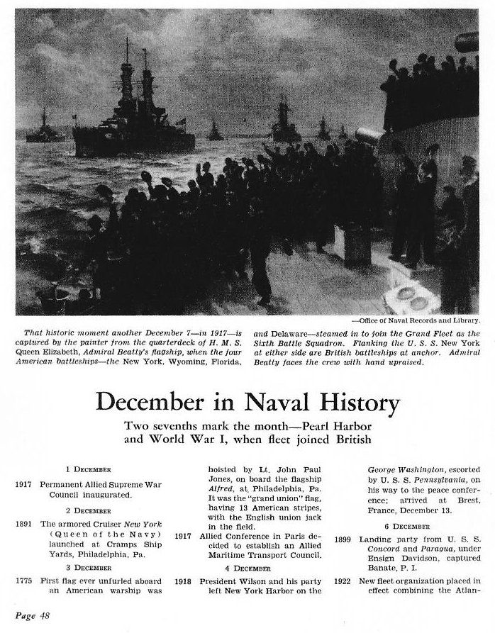 December in Naval History — All Hands November 1942, p. 48
