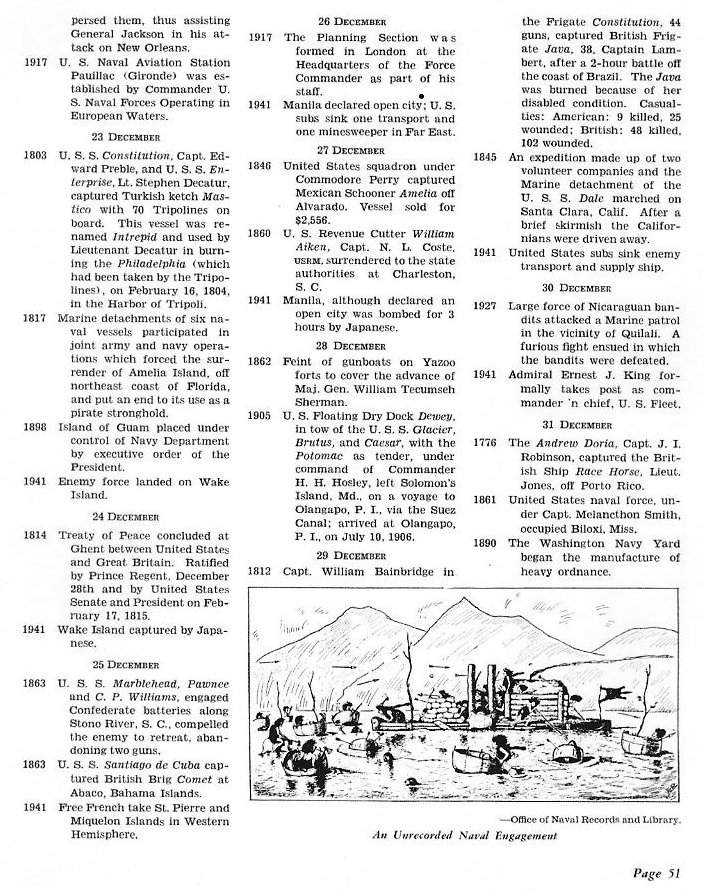 December in Naval History — All Hands November 1942, p. 51