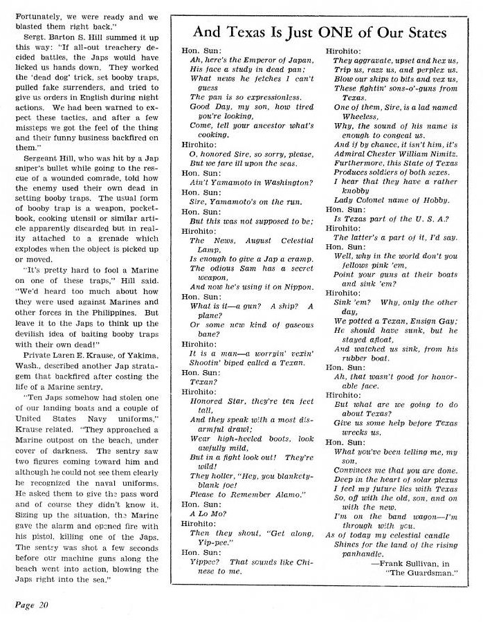 Texas Is Just One of Our States — All Hands November 1942