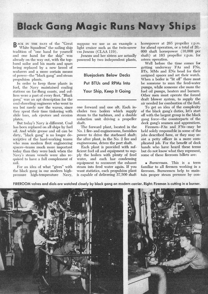 The Black Gang — US Navy engineering crew article, p.2