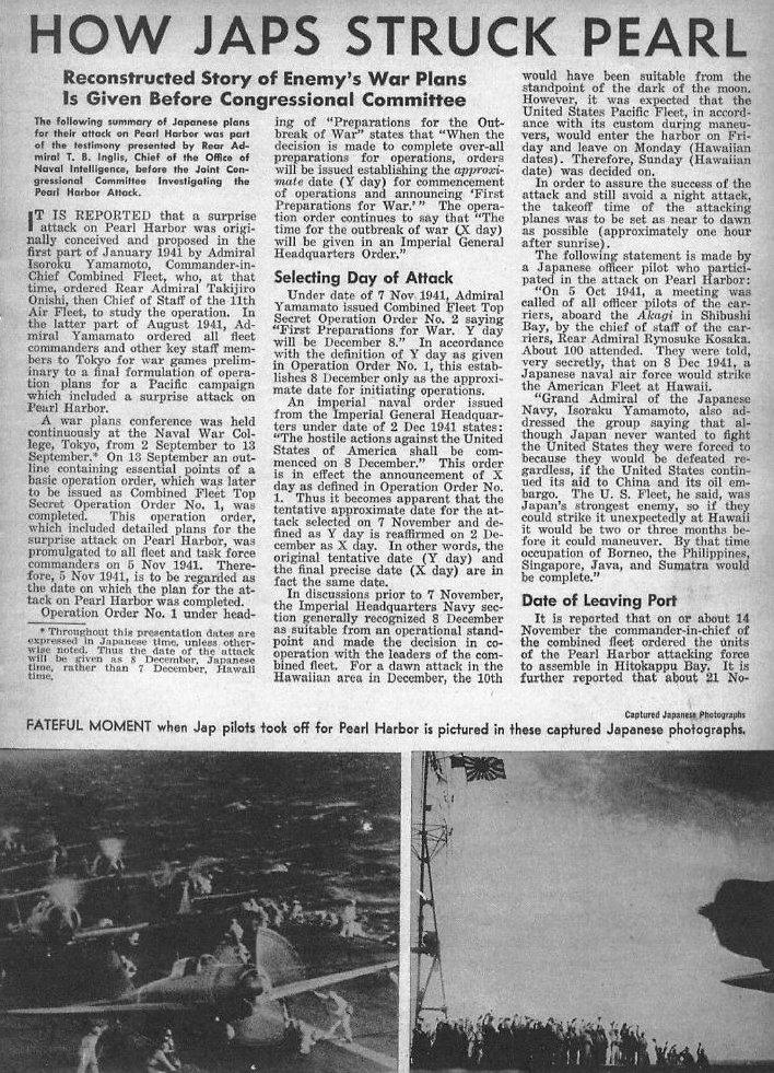 How Japs Struck Pearl — All Hands January 1946, p. 15