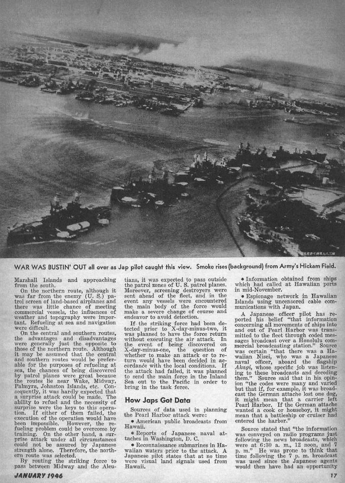 How Japs Struck Pearl — All Hands January 1946, p. 17