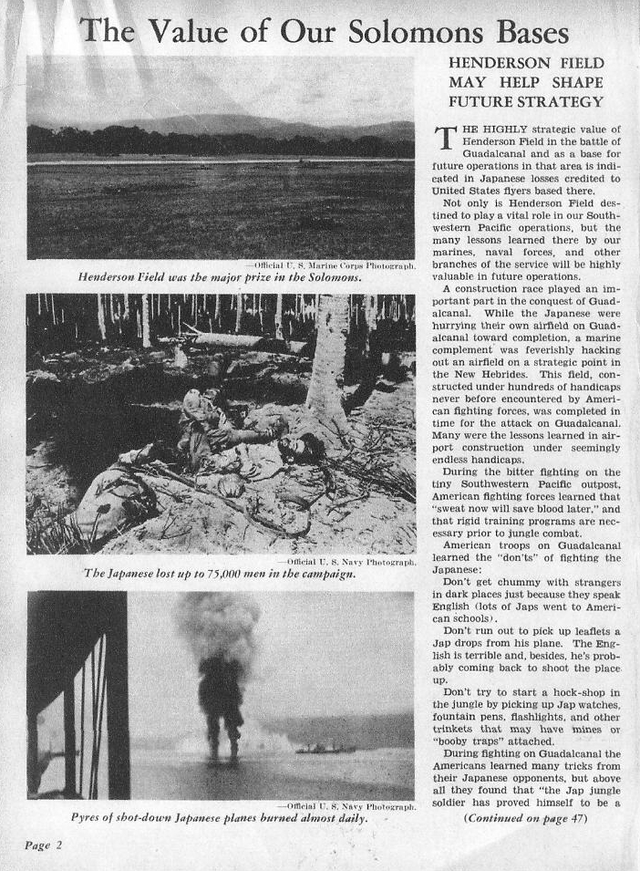 The Value of Our Solomons Bases — p.2