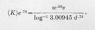 DeMarre formula with coefficient K (4)