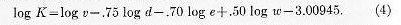 DeMarre factor of performance formula (4)