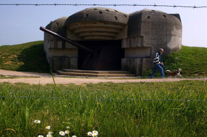 German artillery battery at Longues-sur-Mer Atlantic Wall
