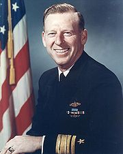 Rear Admiral Eugene 'Lucky' Fluckey, commanding officer USS Barb SS-220