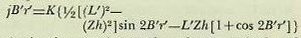 Deck-tilt correction equation: jB'r' as a function of B'r', L', and Zh