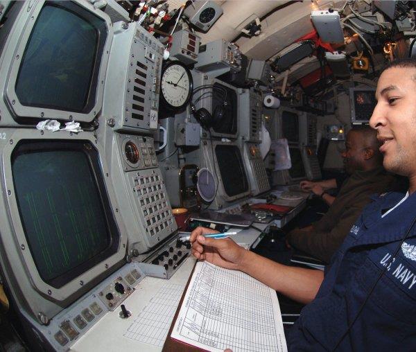 It takes a crew of 15 Officers and 140 Enlisted Personnel to operate the sub.