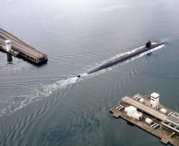 Ohio-class ballistic missile submarine photograph