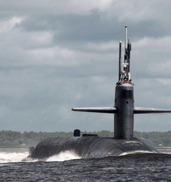 Ohio-class ballistic missile submarine photograph
