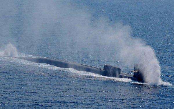 Ohio-class ballistic missile submarine photograph