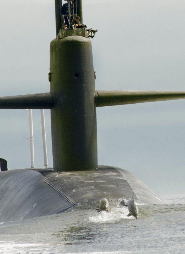Ohio-class ballistic missile submarine photograph