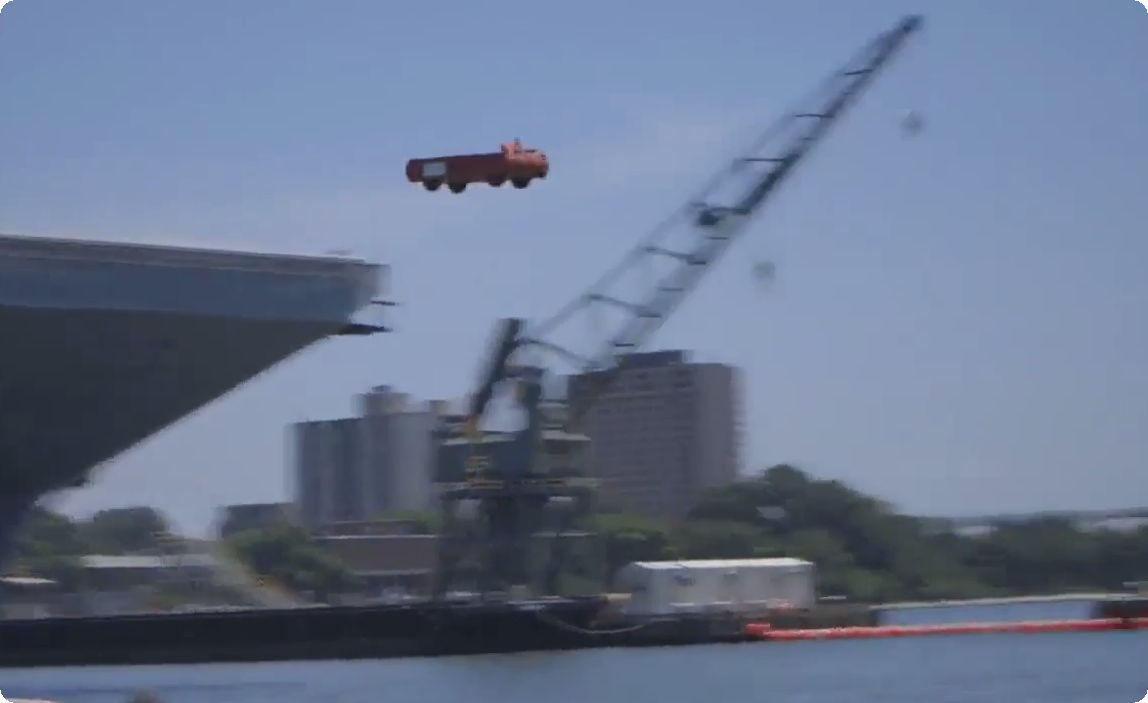 USS Gerald Ford EMALS deadload catapult test