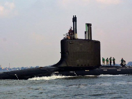 USS Virginia class submarine sail