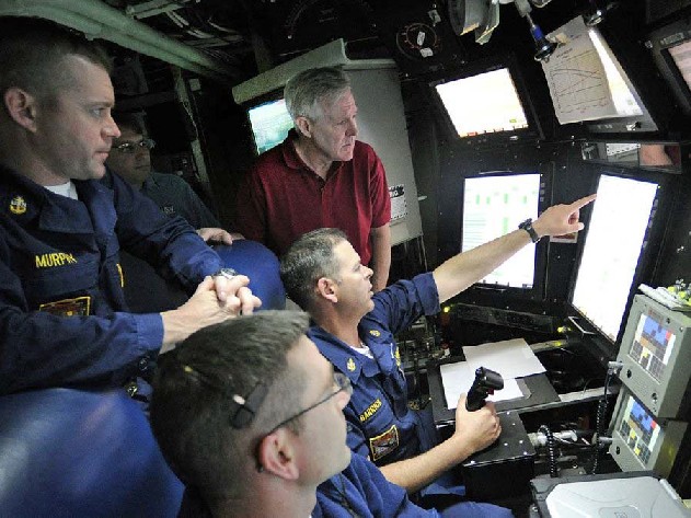 USS Virginia command center — navigation
