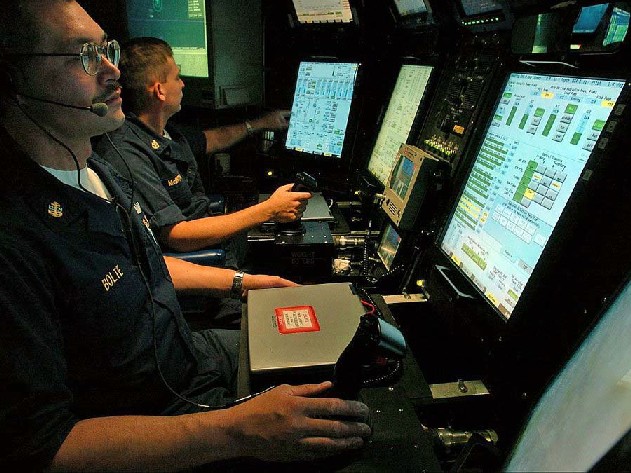 Two control stations replace the traditional four watchstander positions