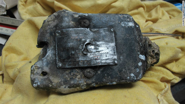 Data plate from the wreck